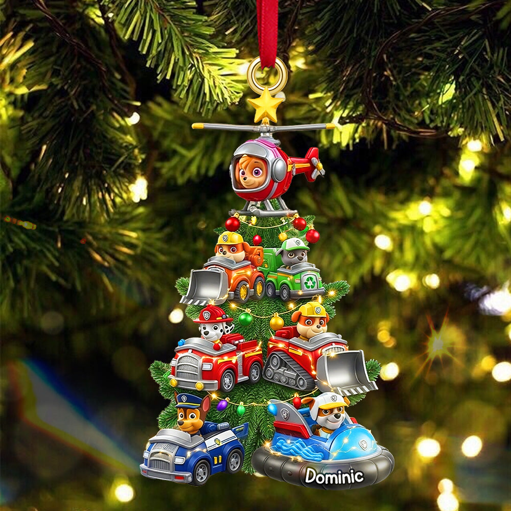 Celebrate The Season With Joy - Personalized Pet Lover Christmas Acrylic Ornament - Custom Gift For Kids, Dog Lovers, Family And Friends - Image 2