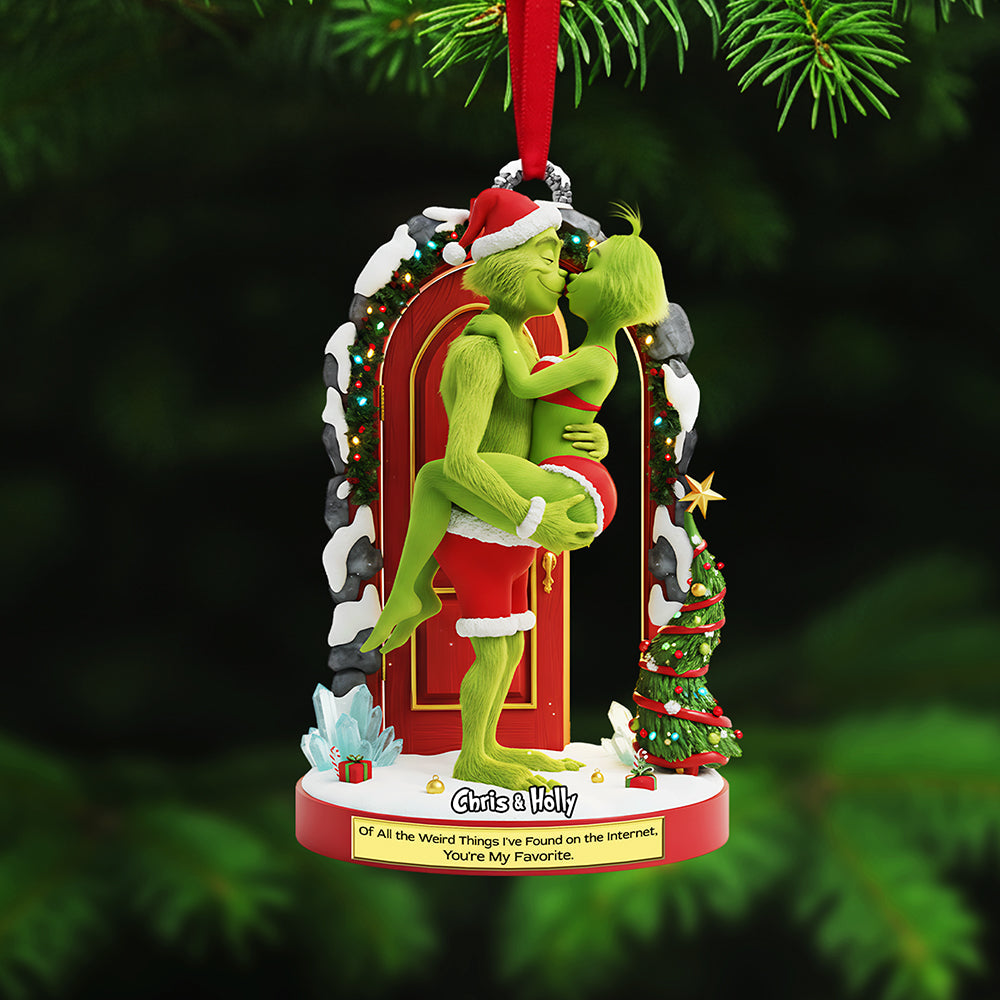 Of All The Weird Things I’Ve Found On The Internet, You’Re My Favorite - Naughty Couple Christmas Ornament - Personalized Gift For Couples - Image 2