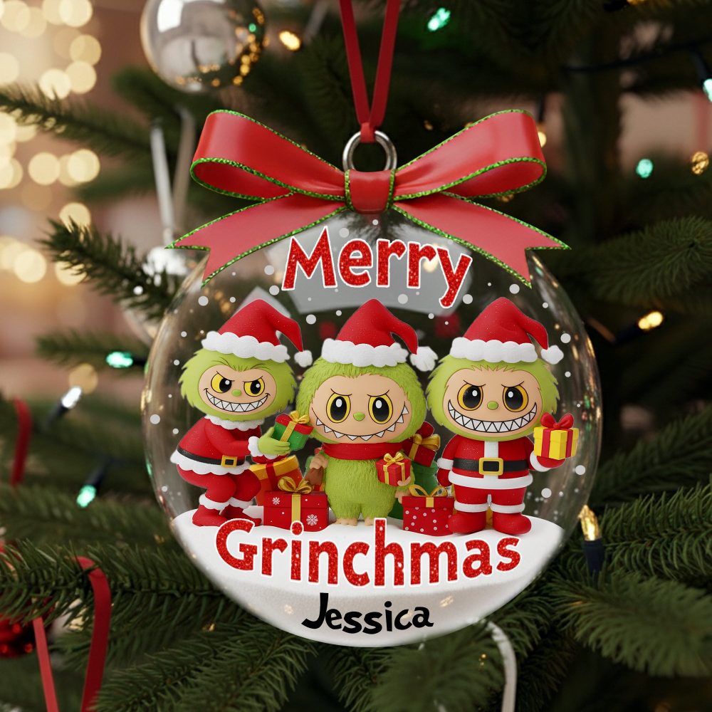 Bring Joy This Holiday Season With Our Cute Xmas Monster Ornament - Personalized Christmas Gift For Friends, Family, Kids - Image 3