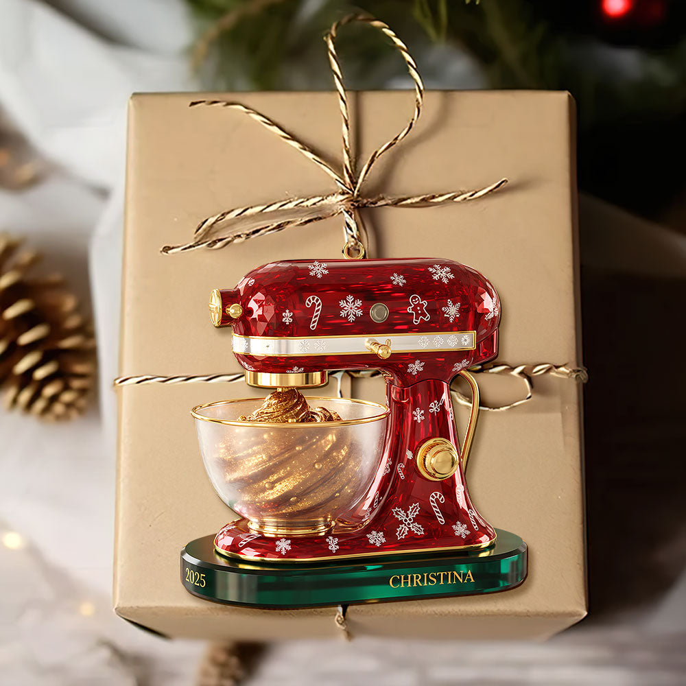 Baking Mixer Ornament - Personalized Gifts For Baking Lovers - Image 2