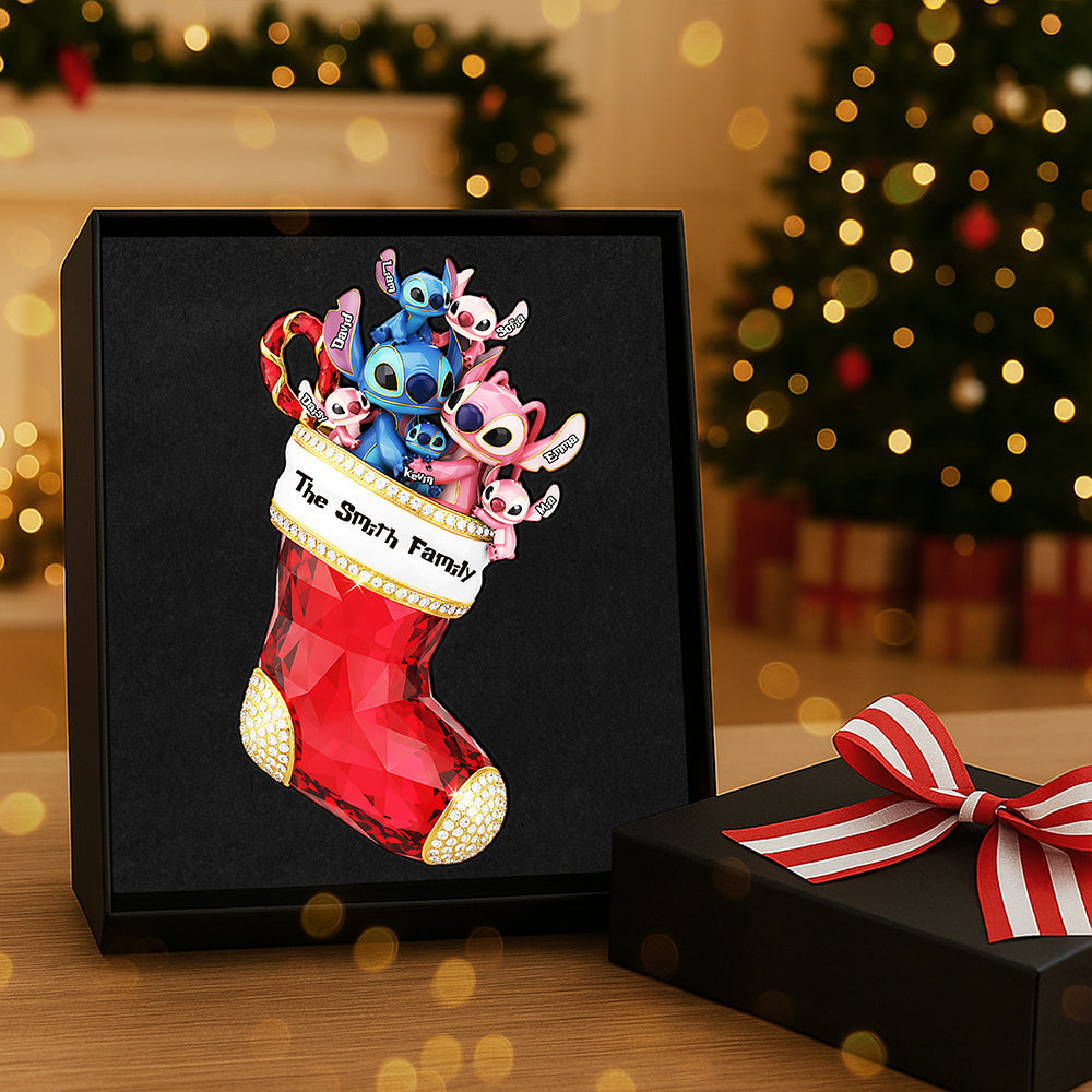 “Celebrate Your Family'S Unity” - Personalized Stocking Family Ornament - Unique Custom Gift For Everyone - Image 3