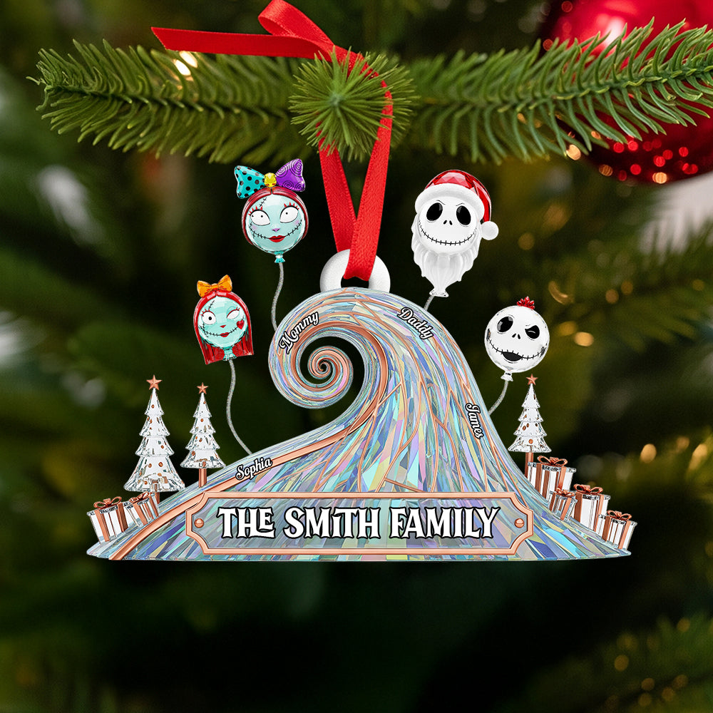 Whimsical Family Balloon Ornament – Personalized Gift For Family - Image 2
