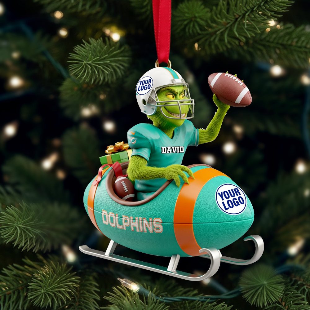 “Score Big This Holiday!” - Personalized Holiday Touchdown Ornament - Custom Gift For Sports Lovers - Image 4