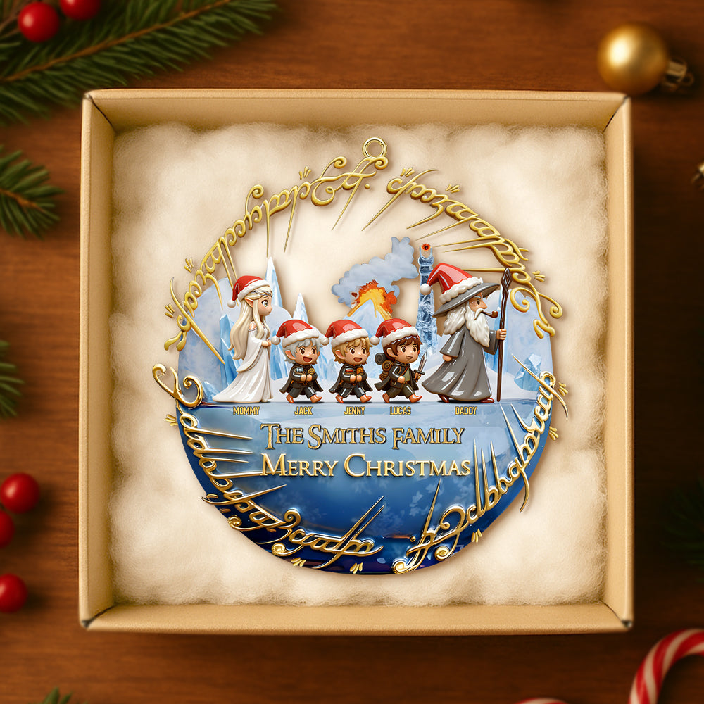 Journey To Fantasy: Family Walking Ornament - Personalized Gift For Christmas - Image 2