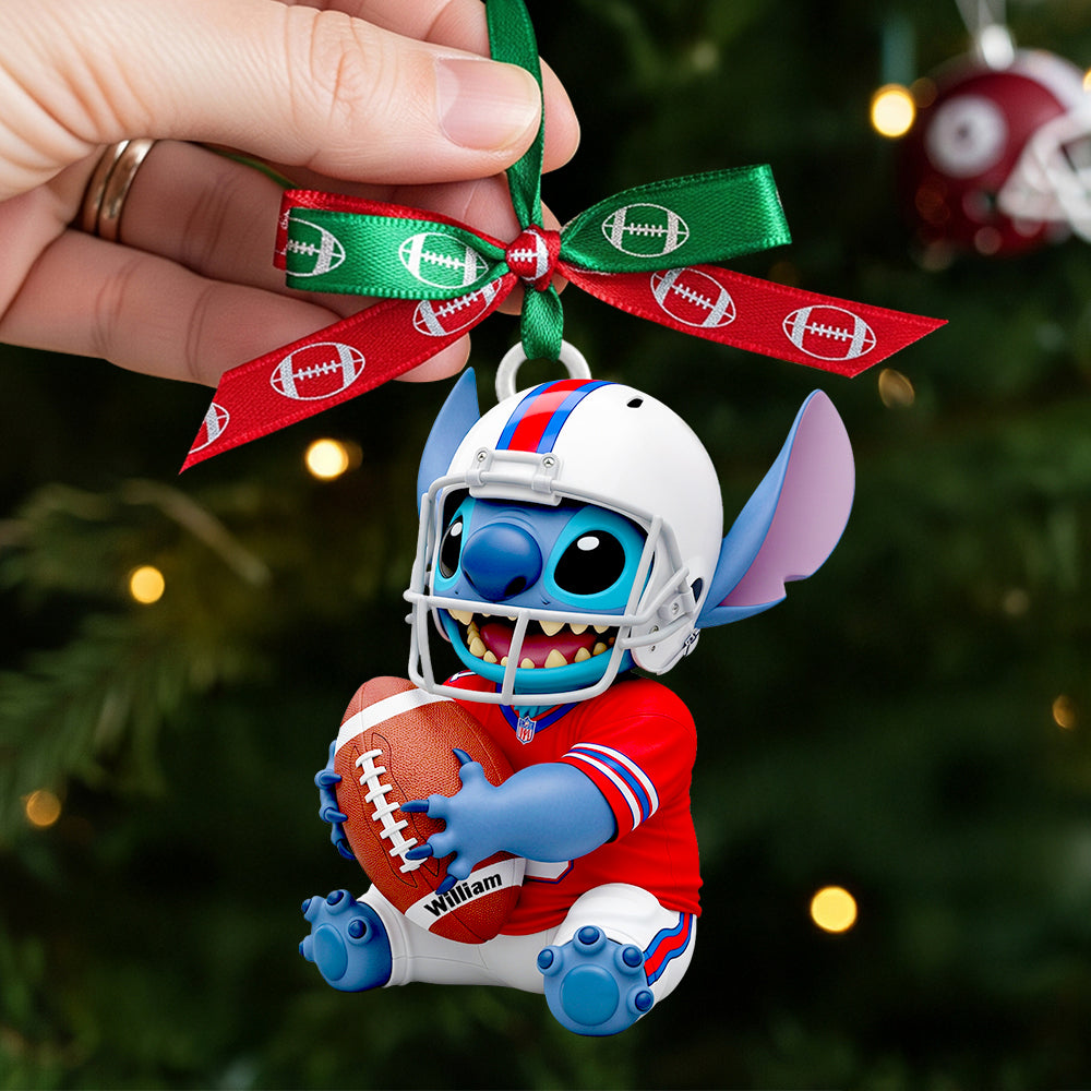 “Score Big With Personalized Touch!” - Tropical Alien Ornament, Custom Gifts For Sports Fans - Image 2