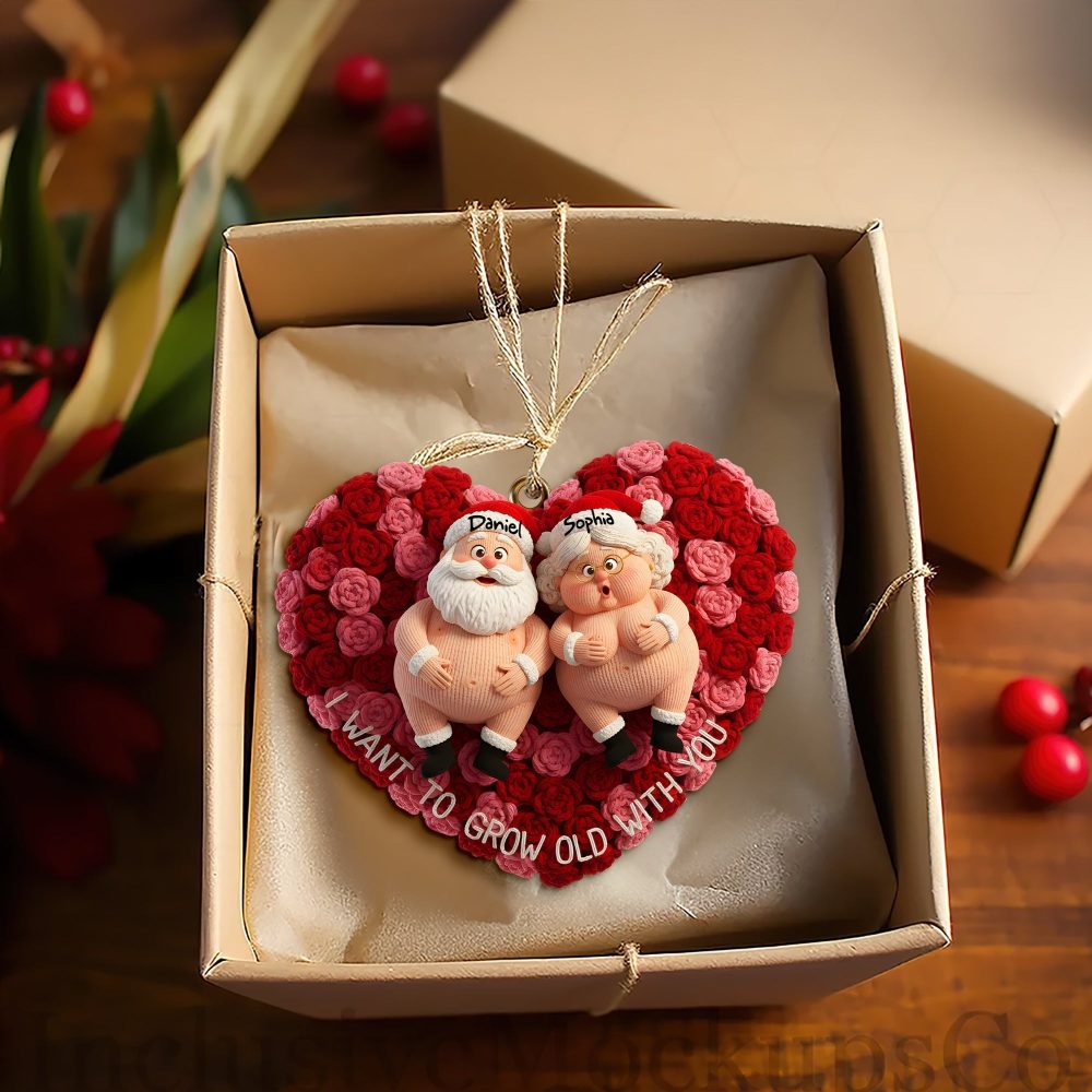 I Want To Grow Old With You - Personalized Growing Old Couple Ornament - Image 4