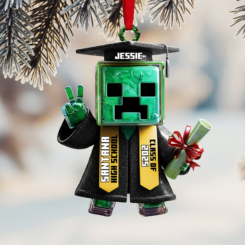 Celebrate Your Achievement! - Personalized Graduation Ornament - Custom Gift For Graduates, Friends, And Family