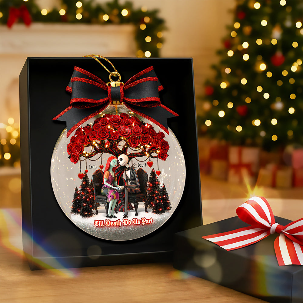 “Till Death Do Us Part” – Personalized Christmas Ornament For Couples
