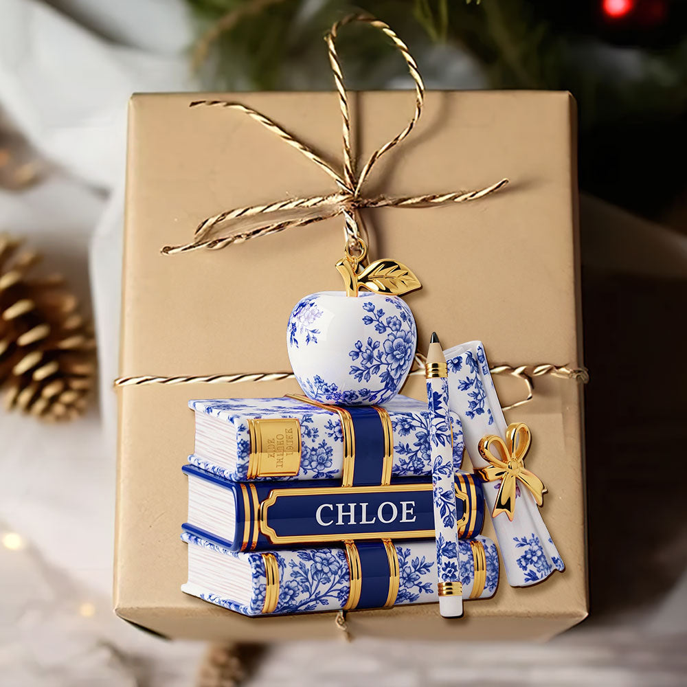 Celebrate Your Favorite Teacher - Personalized Teacher Ornament - Unique Gift For Educators, Christmas Keepsake - Image 4