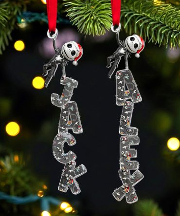 Embrace The Spookiness: Playful Spooky Name Art Ornament - Personalized Christmas Gift