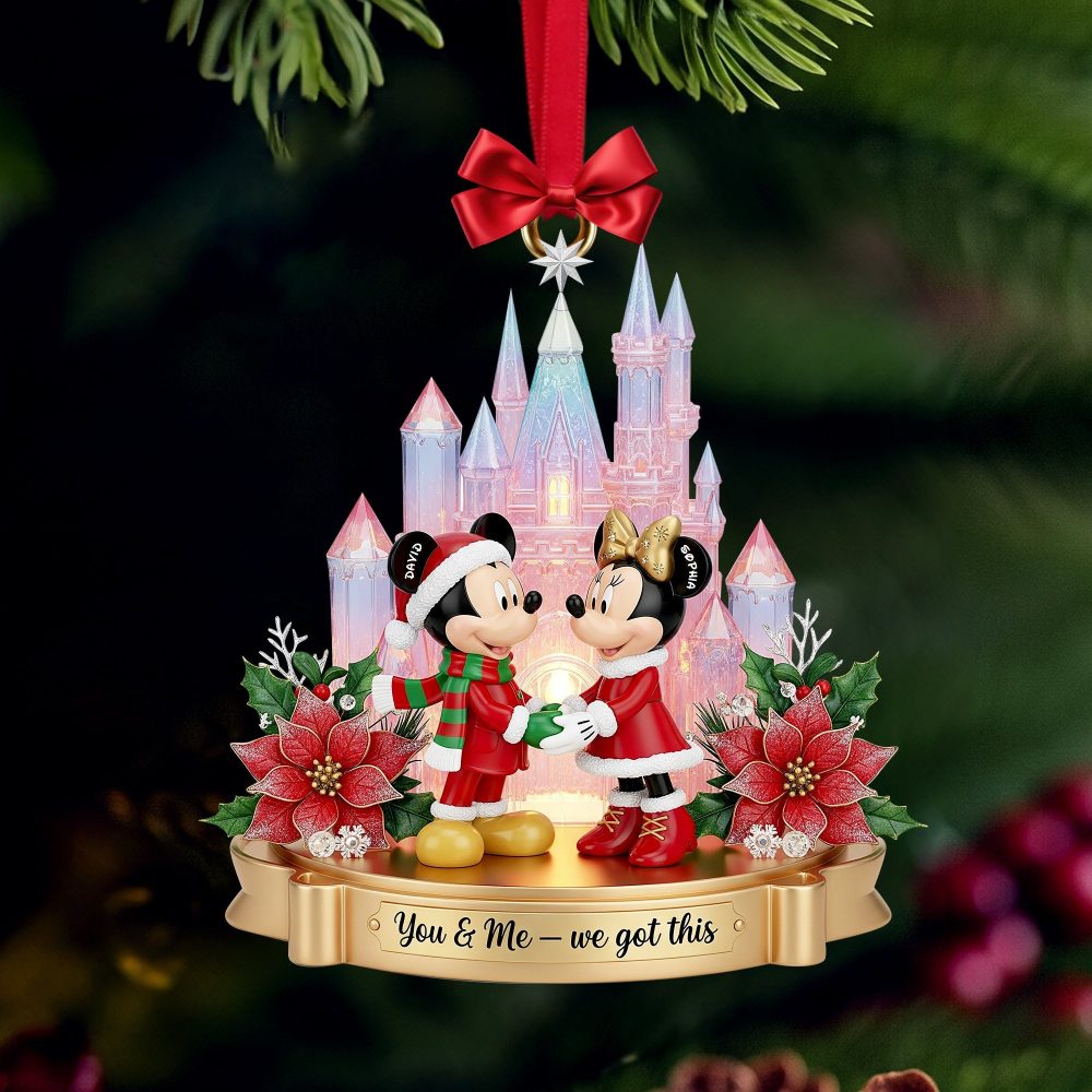 You & Me – We Got This: Fairytale Castle Couple Ornament - Personalized And Custom Gift For Couples - Image 4