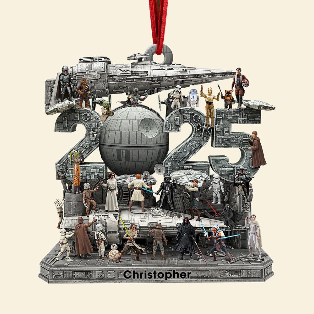 Cosmic Christmas Troop Ornament - Personalized Gift For Movie Fans - Image 4