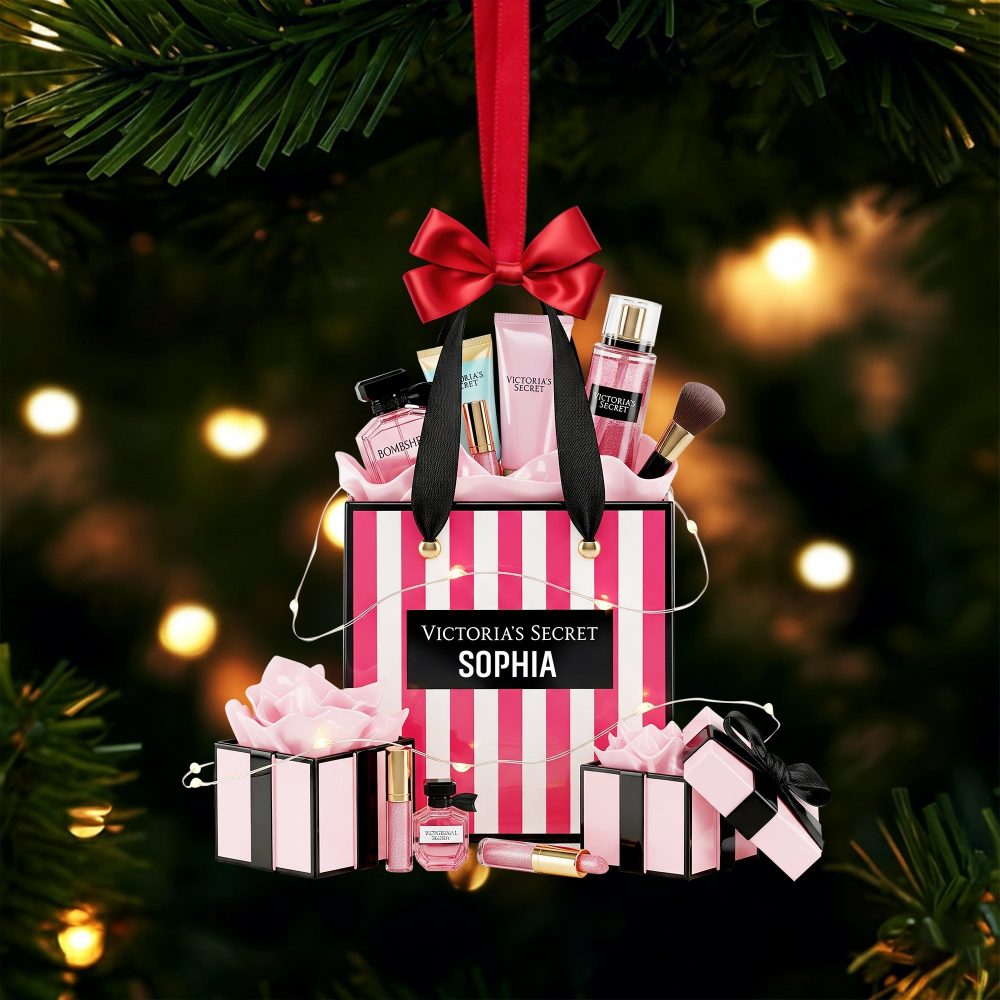 Spread Happiness With Our Luxury Beauty Kit Ornament - Personalized Christmas Gifts For Makeup Lovers