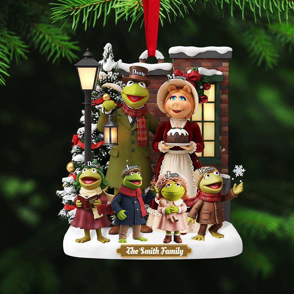 Family Is Everything - Personalized Christmas Acrylic Ornament - Custom Gift For Everyone In The Family