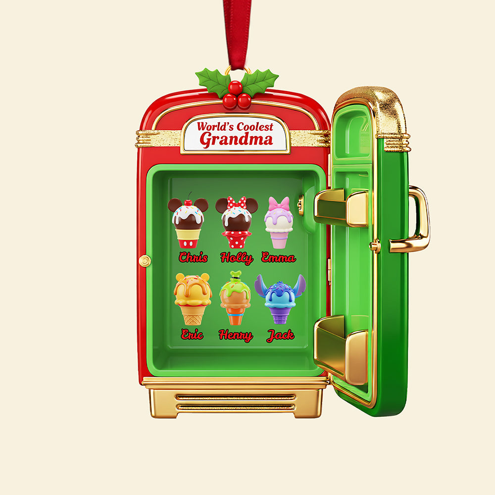 World'S Coolest Grandma Christmas Ornament - Personalized Gift For Grandma - Image 5