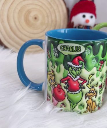 Grinch Any Name - Personalized Accent Mug