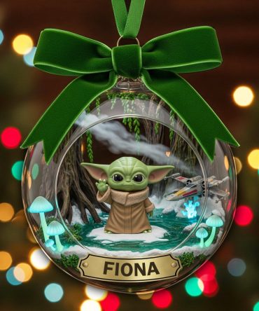 “For The Cosmic Lovers – A Magical Touch For Your Tree” - Fantasy Fans Christmas Ornament, Personalized Gift For Star Wars Enthusiasts