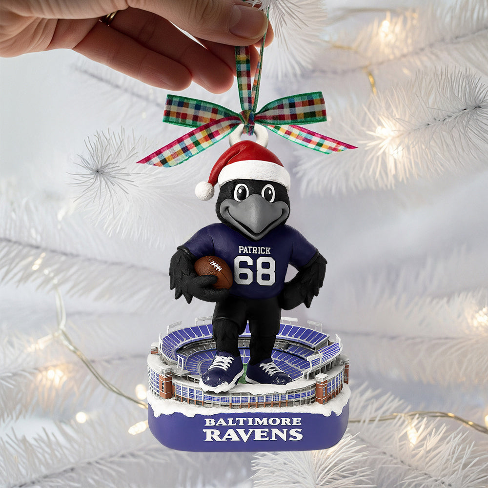 Celebrate Football Spirit With This Personalized Stadium Christmas Ornament - A Unique Gift For Football Enthusiasts! - Image 2