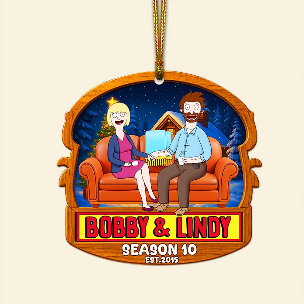 Griddle Love: Celebrate Your Love Story - Personalized Christmas Ornament For Couples - Image 5