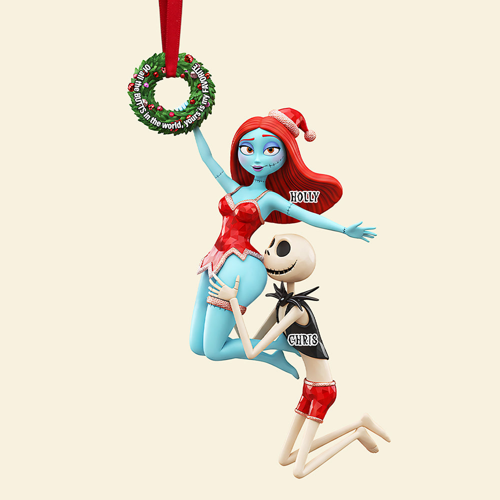 You'Re My Favorite - Personalized Naughty Couple Acrylic Ornament - Image 4