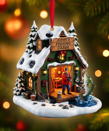 Celebrate The Catch! Fishing Man Ornament - Personalized Gifts For Fishing Lovers