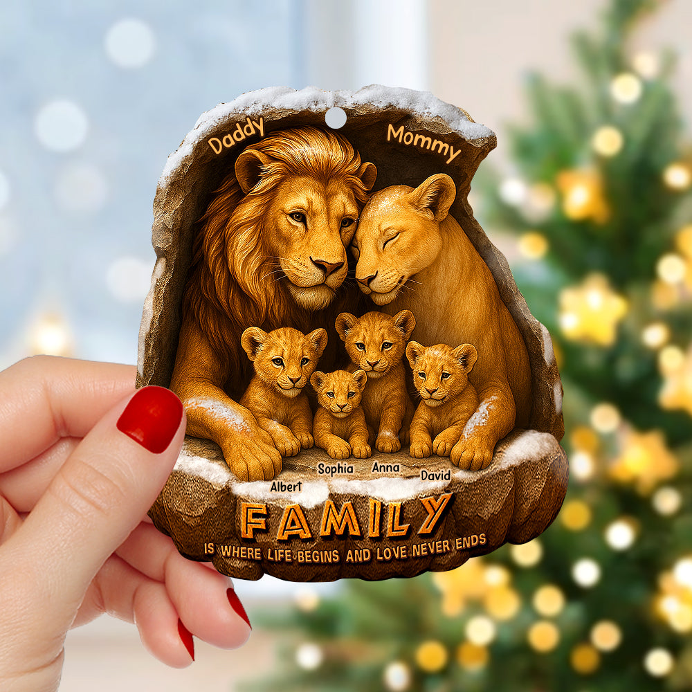 Hakuna Matata Family Christmas Ornament - Personalized Family Gift, Custom Keepsake For Parents And Kids - Image 3