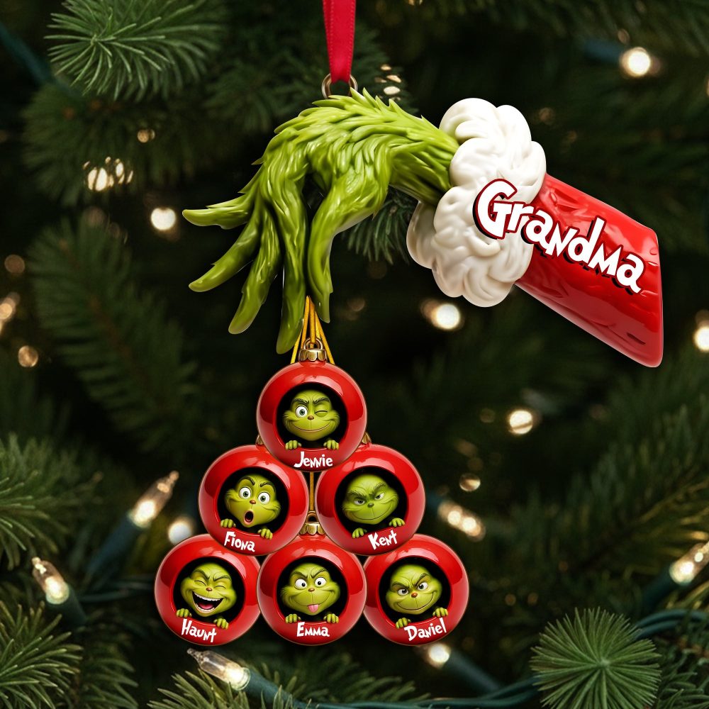 “Celebrate Family Joy With Our Green Monster Ornament” - Personalized Christmas Ornament For Family - Ideal Gift For Loved Ones - Image 4