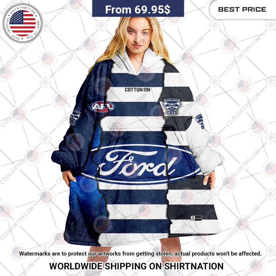Geelong Cats Mix Hoodie Blanket