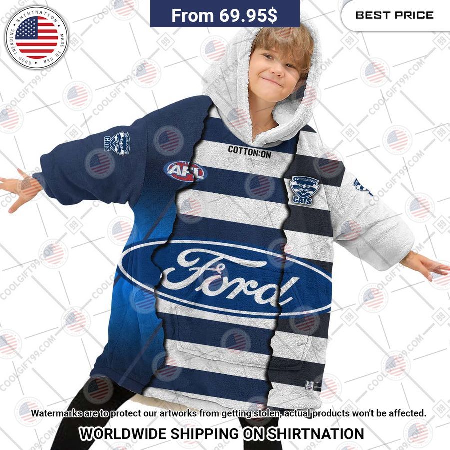 Geelong Cats Mix Hoodie Blanket - Image 4