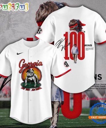 Georgia Bulldogs 100 Win Limited Edition 2024 Jersey Shirt