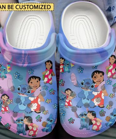 Lilo & Stitch Crocs Customizable Kids' Cartoon-Themed Clogs – Fun & Comfortable Footwear For Little Ones!