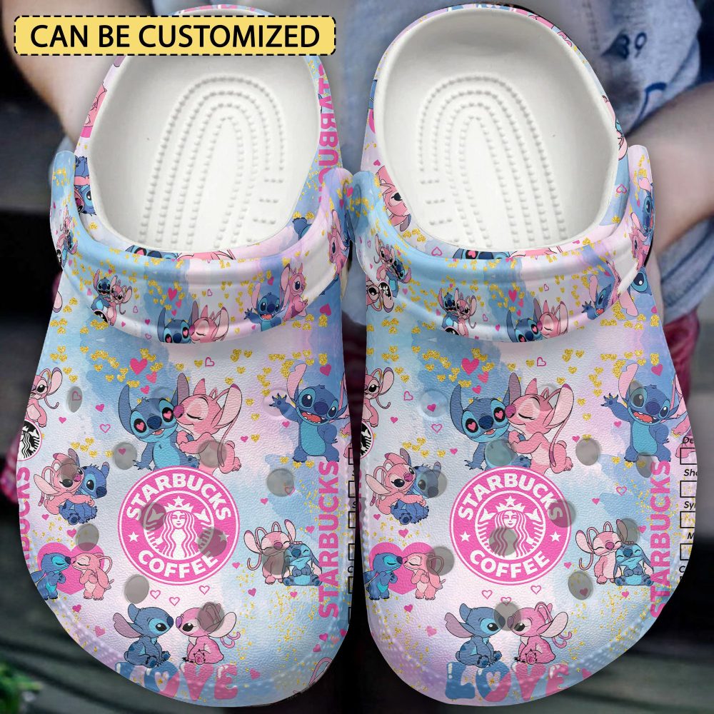 Lilo & Stitch Crocs Customizable Cute Character Print Clogs - Comfortable & Stylish Footwear For All Ages