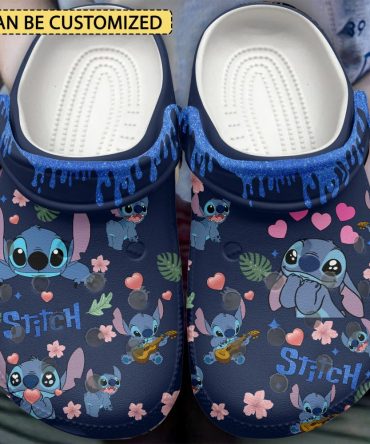 Lilo & Stitch Crocs Customizable Stitch Pattern Clogs - Cute & Comfortable Footwear For All Ages!