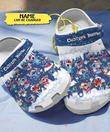 Lilo & Stitch Crocs Custom Name Kids' Cartoon Winter Clogs - Personalized Fun Footwear For Boys & Girls