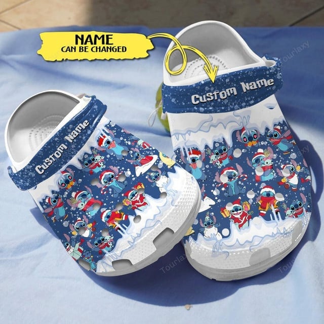 Lilo & Stitch Crocs Custom Name Kids' Cartoon Winter Clogs - Personalized Fun Footwear For Boys & Girls
