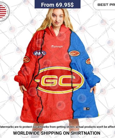 Gold Coast Suns Mix Hoodie Blanket