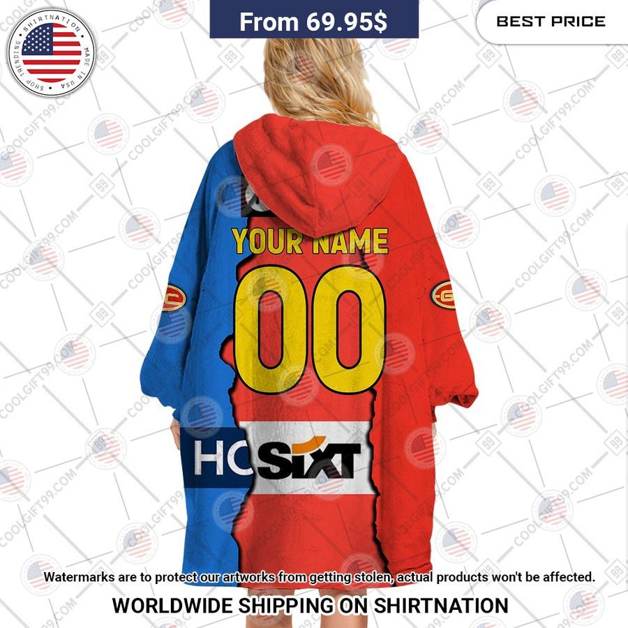 Gold Coast Suns Mix Hoodie Blanket - Image 3