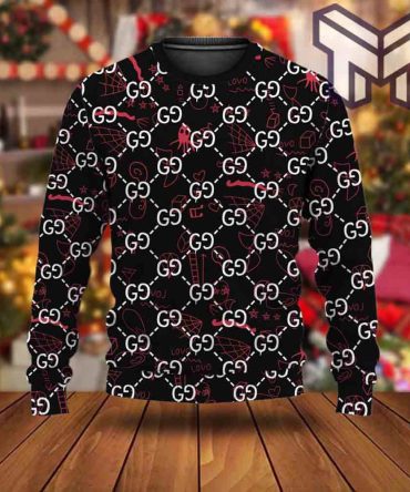 Gucci Ugly Christmas Sweater Gift Outfit For Men Women