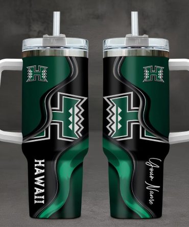 Hawaii Rainbow Warriors Ncaa Custom Stanley Cup 40 Oz Tumbler With Handle
