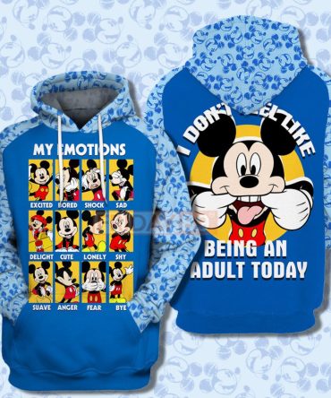 Disney Mk Mouse T-Shirt Mk Mouse My Emotions Don'T Feel Like Being An T-Shirt Amazing Disney Hoodie