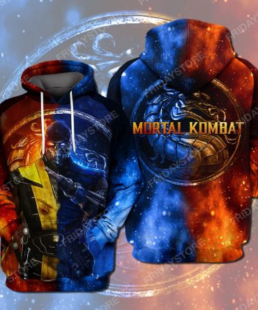 Mortal Combat Hoodie Scorpion Motarl Game T-Shirt Cool Amazing Mortal Combat Shirt