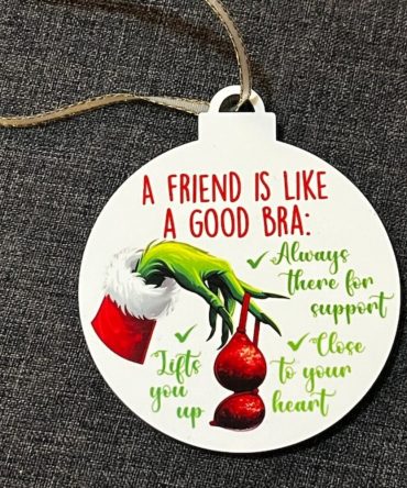 Gifts For Friends Christmas Ceramic Ornament A Friend Is Like A Good Bra 01Acxx260924