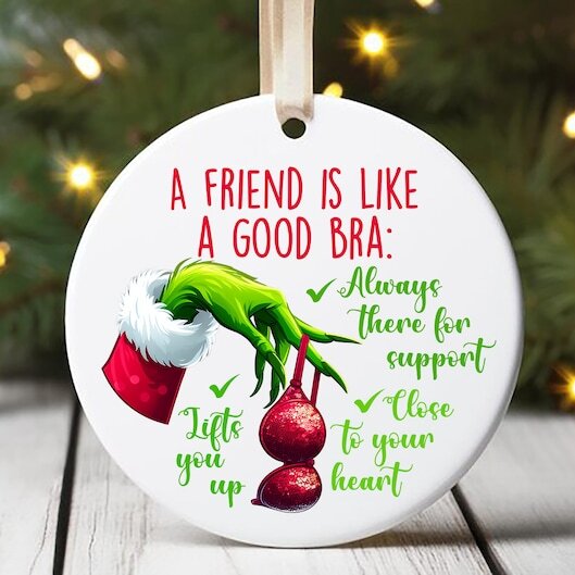 Gifts For Friends Ceramic Ornament A Friend Is Like A Good Bra 10Acxx060924 - Image 2
