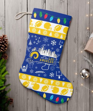 Festive Los Angeles Rams Holiday Stocking - Perfect Christmas Gift For Nfl Fans