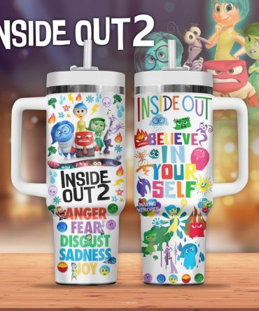 Inside Out Movies Custom Stanley Cup 40 Oz Tumbler With Handle
