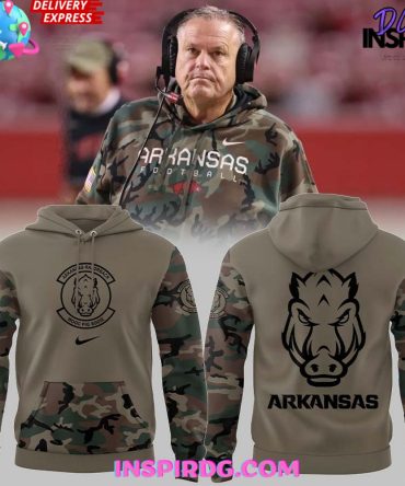 Arkansas Razorback Wood Pig Sooie Special Camo Hoodie