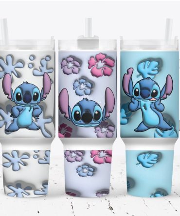 Lilo And Stitch Disney Cartoon Custom Stanley Cup 40 Oz Tumbler With Handle