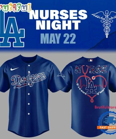 Los Angeles Dodgers Nurses Night 3D Print Jersey Shirt
