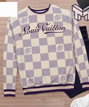 Louis Vuitton Cream 3D Ugly Christmas Sweater