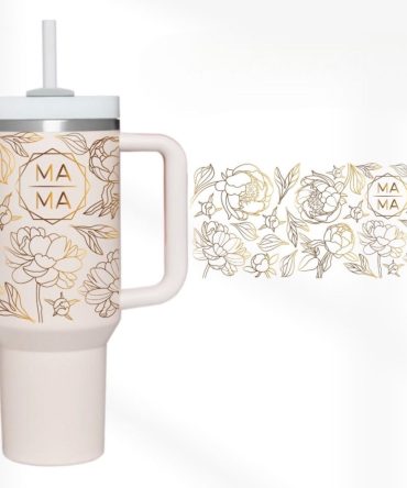 Mama Floral Custom Stanley Cup 40 Oz Tumbler With Handle